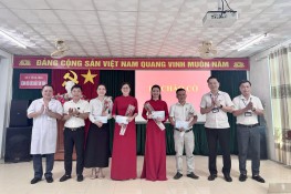 Chào cờ, sinh hoạt Chi bộ tháng 6 năm 2025