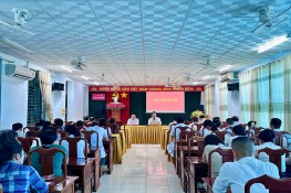 Chào cờ, sinh hoạt chi bộ tháng 10 năm 2025