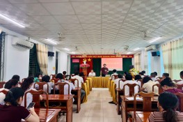 Chào cờ, sinh hoạt chi bộ tháng 4 năm 2026