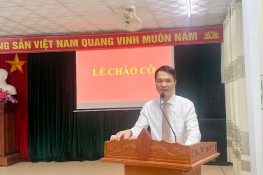 Chào cờ, sinh hoạt Chi bộ tháng 6 năm 2023