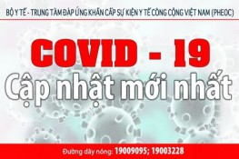 Cập nhật tình hình dịch bệnh Covid-19