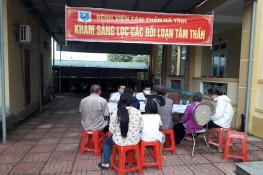 Khám sàng lọc rối loạn tâm thần tại thị xã Hồng Lĩnh và huyện Nghi Xuân